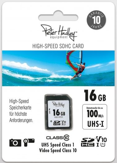Peter Hadley 16 GB SDHC HighSpeed Class10 UHS-I 100 MB/s