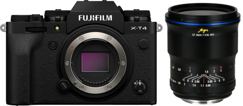 Fujifilm X-T4 black + LAOWA Argus 33mm f0.95 CF