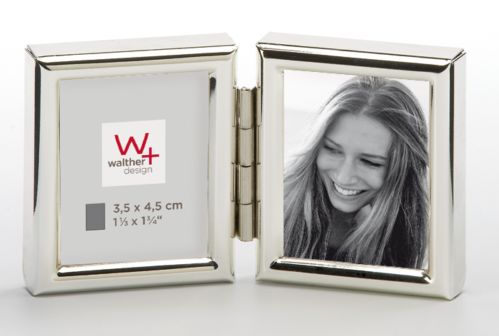 Walther WD235S Rahmen Chloe 2 x3,5x4,5 cm silber