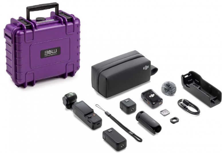 DJI Osmo Pocket 3 Creator Combo + B&W Case Type 500 Purple