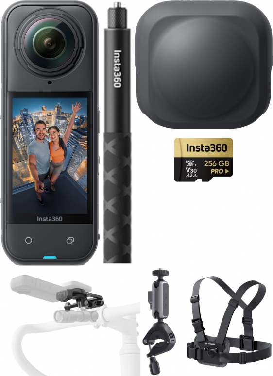 INSTA360 X5 racing bike bundle (modular) + Micro SDXC 256GB V30 A2 U3