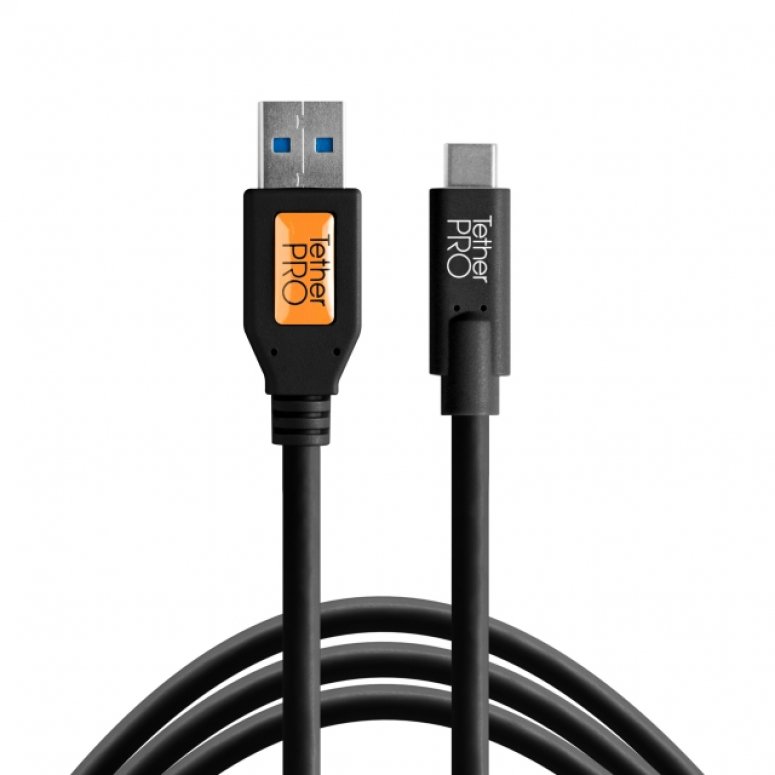 Tether Pro USB-C to USB Type A 4.6m black
