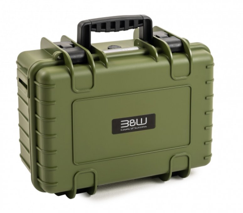 B&W Case Type 4000 RPD Marron vert avec compartiments