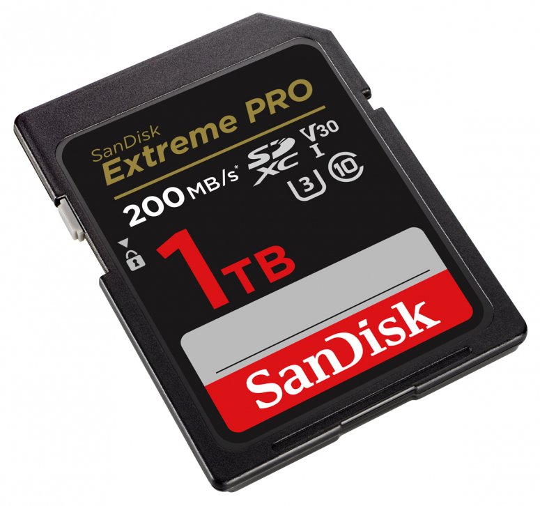 Technische Daten  SanDisk SDXC Extreme Pro 1TB 200MB/s V30 UHS I