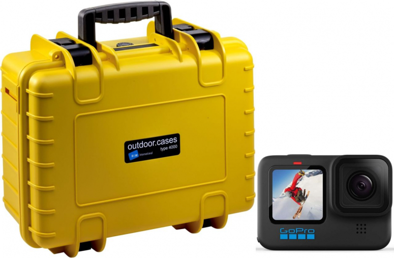 Technische Daten  GoPro HERO10 Black + B&W Case Typ 4000 gelb