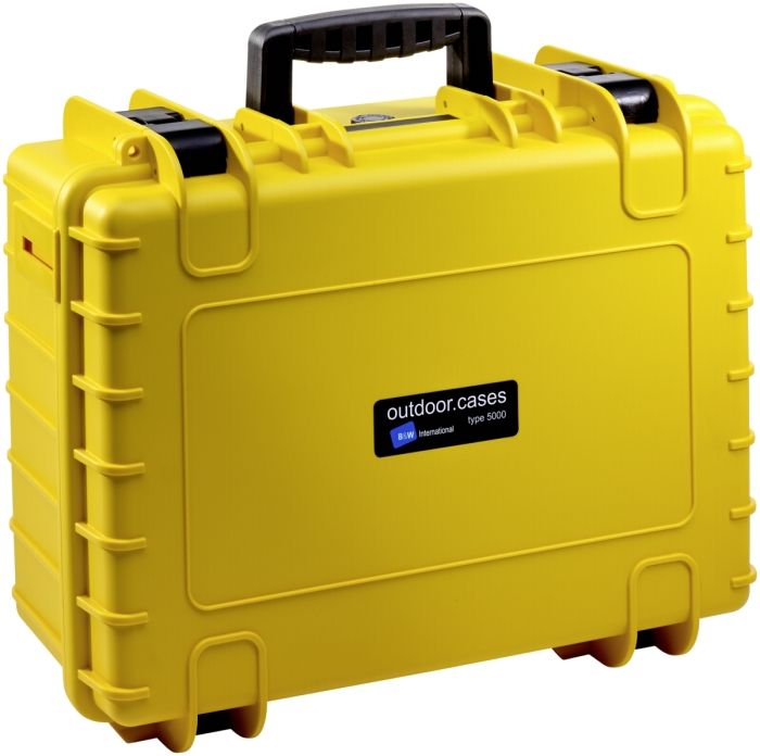 B&W Case Type 5000 RPD gelb mit Facheinteilung