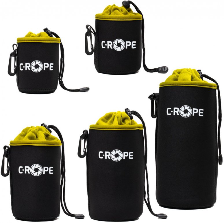 C-Rope neoprene lens bag with fleece lining XS, S, M, L ,XL