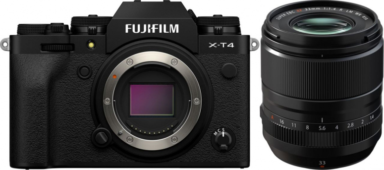 Zubehör  FujifilmX-T4 schwarz + XF 33mm F1.4 R LM WR