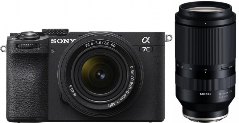 Sony Alpha ILCE-7C II schwarz + 28-60mm + Tamron 70-180mm f2,8