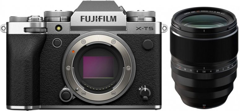 Fujifilm X-T5 boîtier argent + XF 50mm f1,0 R WR