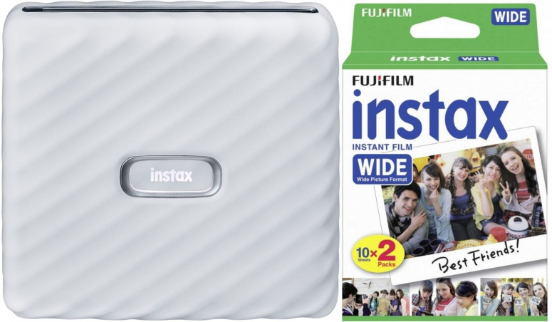 Fujifilm Instax Link WIDE Ash White + Film WIDE DP