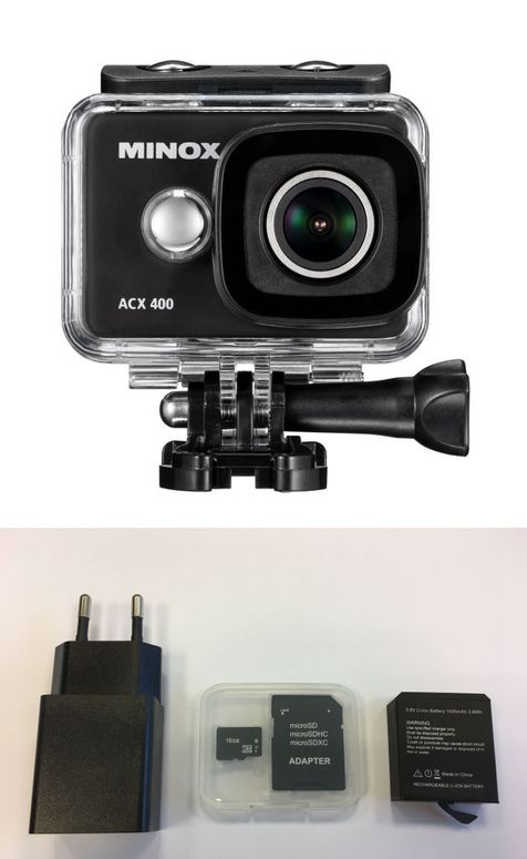 Minox ACX 400 WiFi Action Cam inkl. Zubehörkit