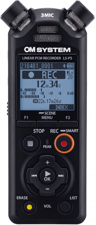 OM System LS-P5 Multifunktions Audio-Rekorder Videographer Kit