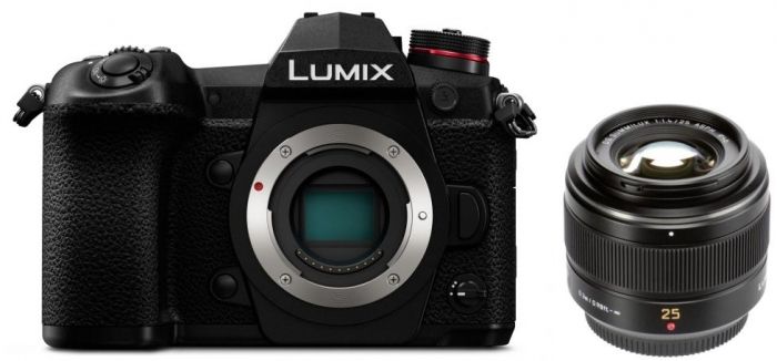 Zubehör  Panasonic Lumix DC-G9 + Leica DG 25mm f1,4
