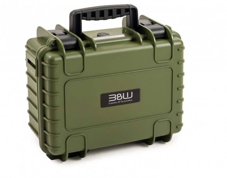 Technische Daten  B&W Case Type 3000 Braun Grün mit Schaumstoffeinsatz
