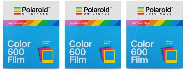 Technische Daten  Polaroid 600 Color Film Color Frames 8x 3er Pack