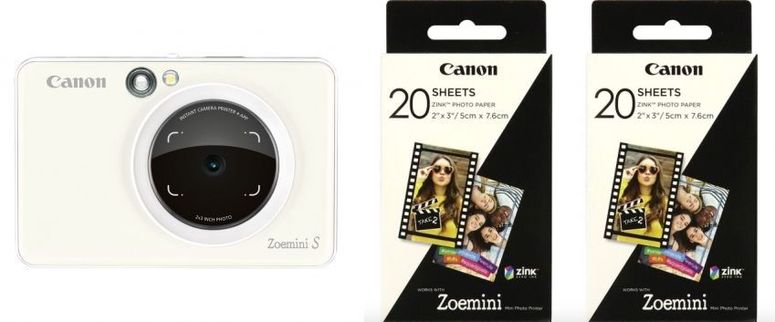 Canon Zoemini S weiß + 2x ZP-2030 20 Bl. Papier