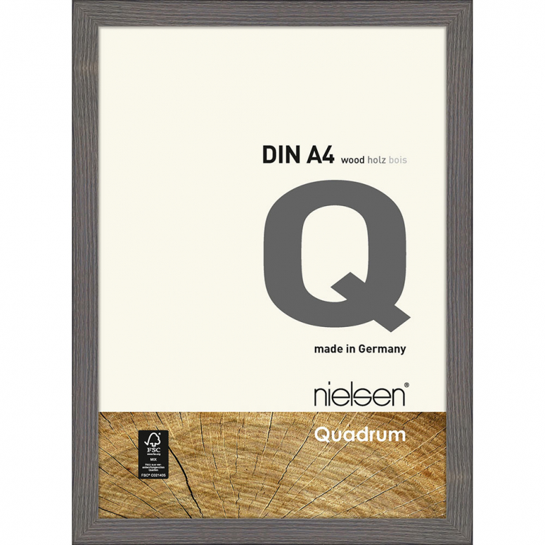 Nielsen cadre en bois 6530018 Quadrum 30x40cm gris argile