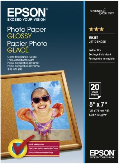 Epson PhotoPaper glossy 13x18 20 feuilles S042544