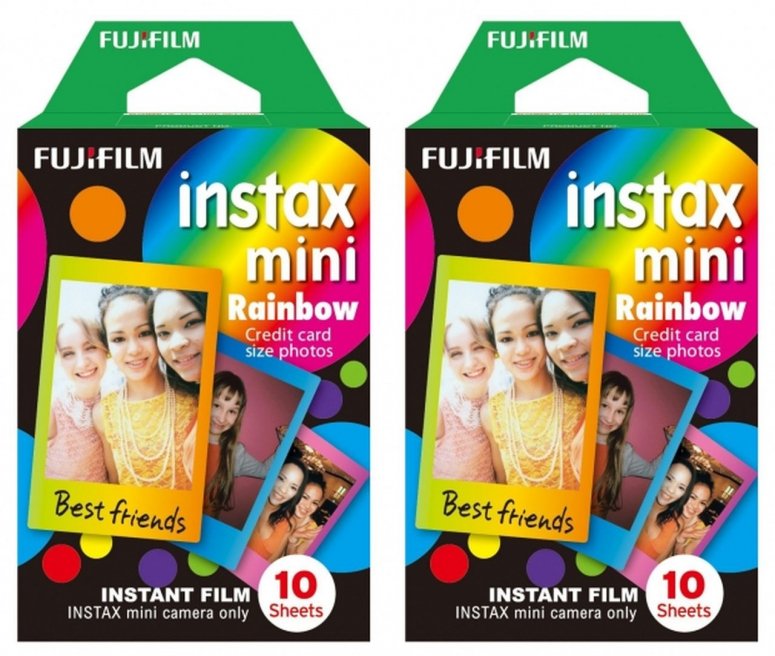 Fujifilm Instax Mini Film Rainbow Single 2er Pack