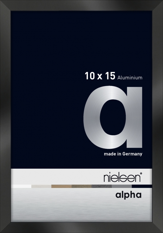 Zubehör  Nielsen Alpha schwarz glanz 10x15cm 1611016
