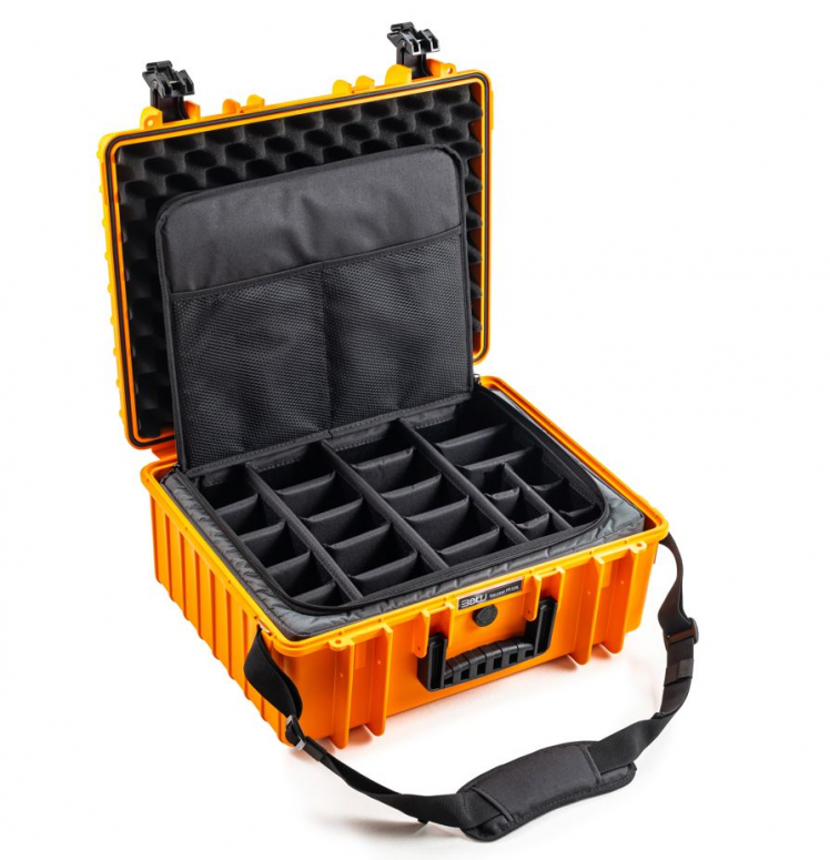 B&W Photo Set Case Typ 6000 mit Photo Bag orange