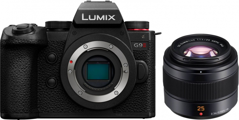 Zubehör  Panasonic Lumix G9 II Gehäuse + Leica DG Summilux 25mm f1,4 II ASPH.