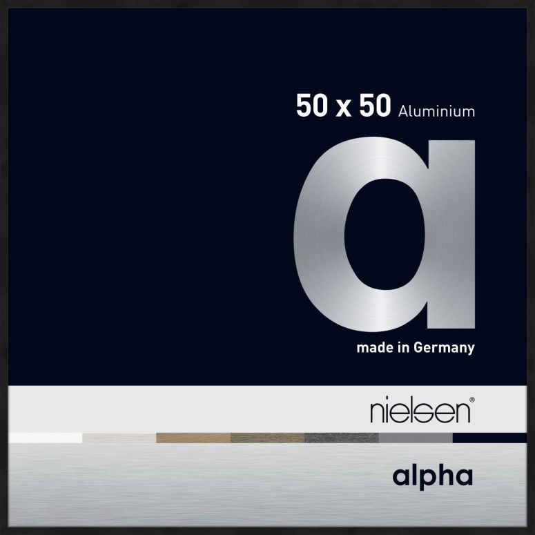 Nielsen Alpha 1655250 50x50cm schwarz matt