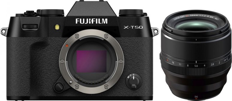 Accessoires  Fujifilm X-T50 noir + XF 56mm f1,2 R WR