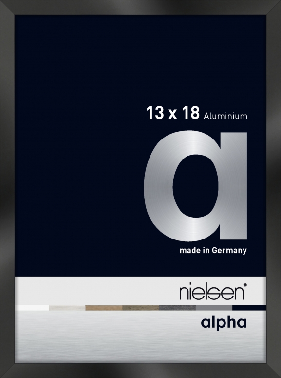 Nielsen Alpha black glossy 13x18cm 1632016