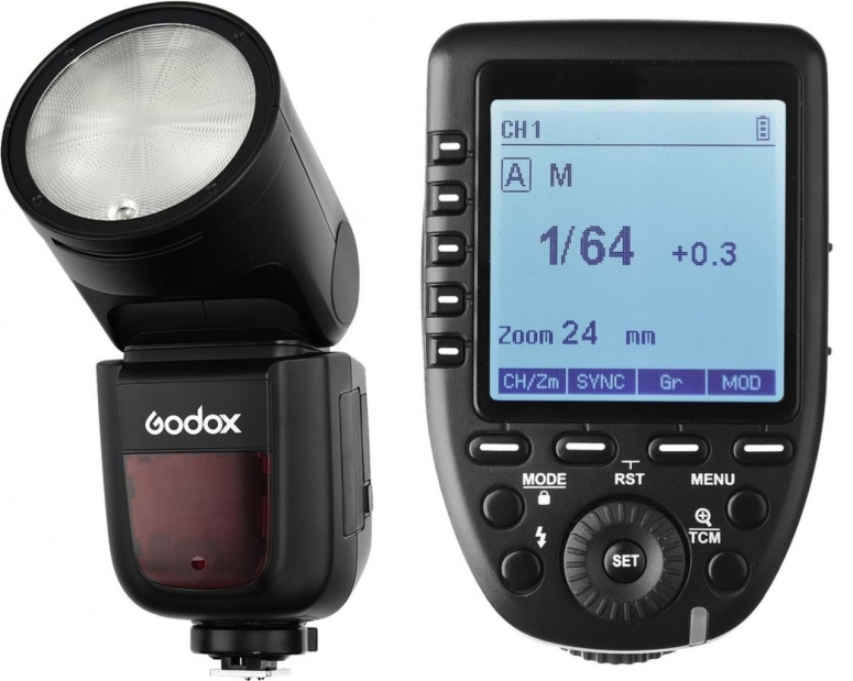 Godox V1F Rundblitzgerät für Fujifilm inkl. Akku und Xpro Transmitter