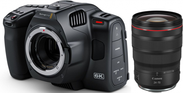 Blackmagic Pocket Cinema Camera 6KPro + Canon RF 24-70mm 2.8 L IS USM