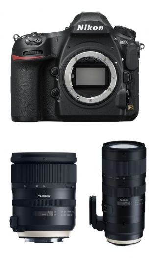 Technische Daten  Nikon D850 + Tamron 24-70mm f2,8 G2 + Tamron 70-200mm f2,8 G2