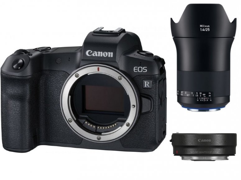 Zubehör  Canon EOS R + EF-Adapter + ZEISS Milvus 25mm f1,4