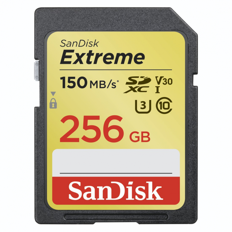 SanDisk Extreme SDXC 256GB 150MB/s U3 UHS-I