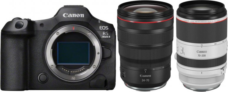 Technische Daten  Canon EOS R5 II + RF 24-70 2,8 USM + RF 70-200 2,8