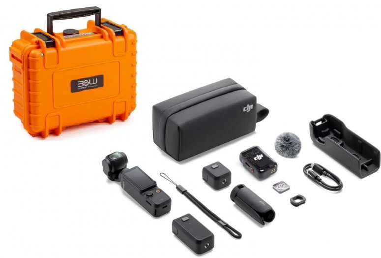 DJI Osmo Pocket 3 Creator Combo + B&W Case Typ 500 Orange