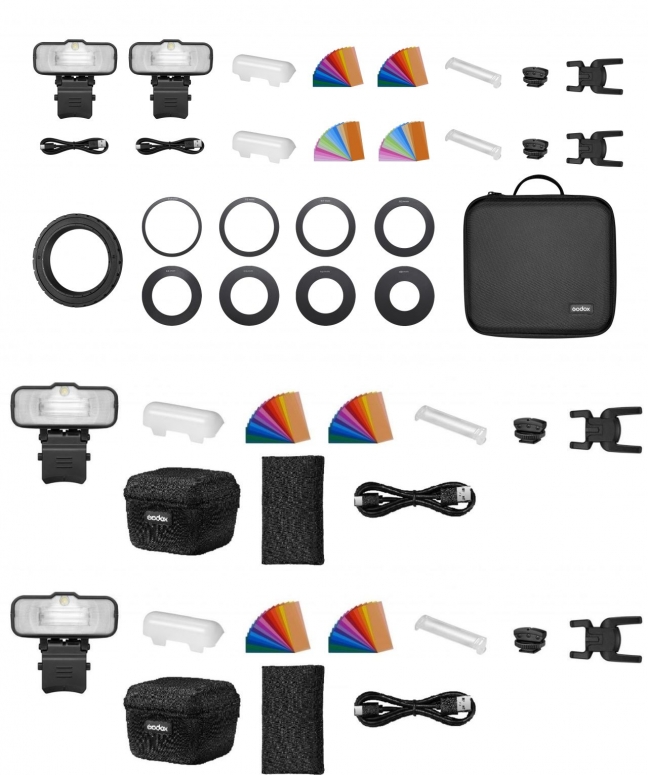 Godox MF12 Macro Flash 4pcs Kit + Accessories Foto Erhardt