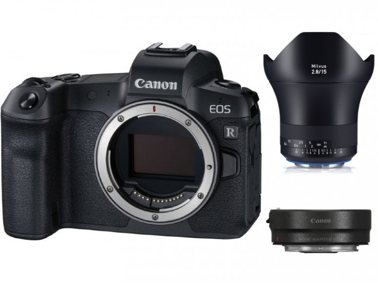 Technische Daten  Canon EOS R + EF-Adapter + ZEISS Milvus 15mm f2,8