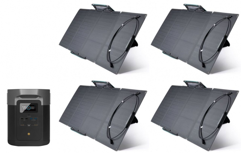 EcoFlow DELTA Max 2000 + 4 x 110W Solarpanel