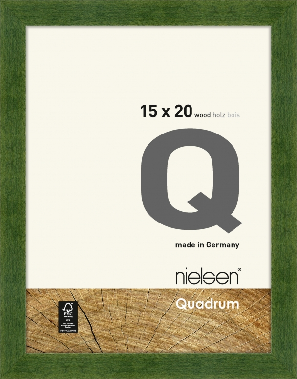 Nielsen Holzrahmen 6517013 Quadrum 15x20 cm grün