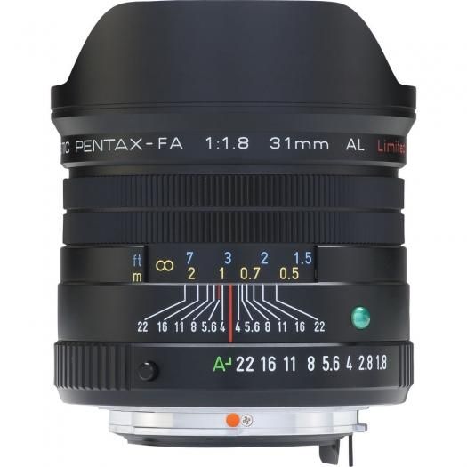 Technische Daten  Pentax SMC 31mm 1:1,8 AL FA Limited schwarz