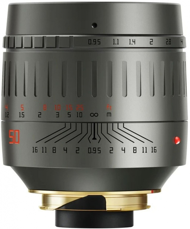 Caractéristiques techniques  TTArtisan M 50mm f0,95 Leica M gris titane