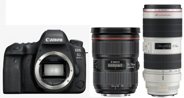 Canon EOS 6D Mark II + 24-70mm f2.8 L II + 70-200mm f1:2.8 L IS II USM -  Foto Erhardt