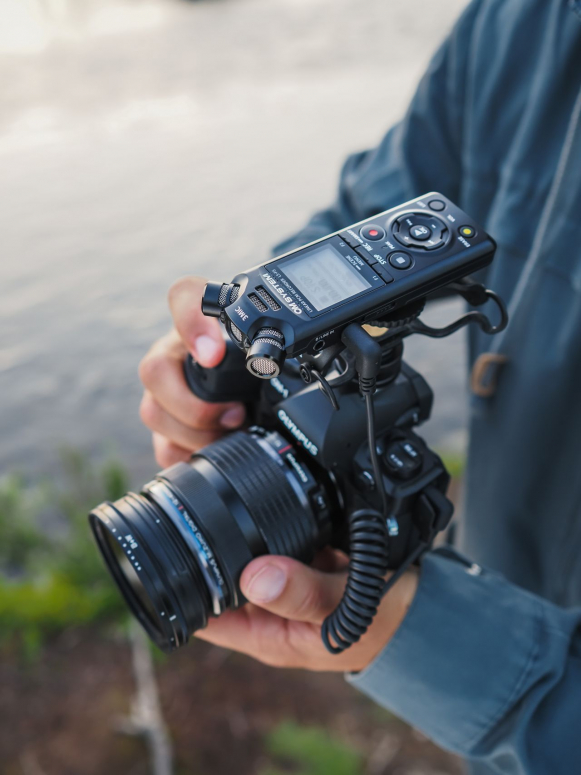 OM System LSP5 Multifunktions AudioRekorder Videographer Kit Foto Erhardt