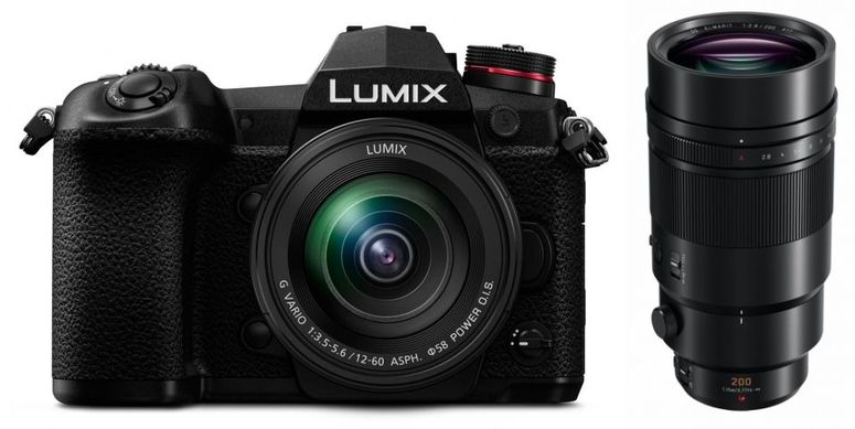 Technische Daten  Panasonic Lumix DC-G9 + 12-60mm + Leica DG Elmarit 200mm f2,8