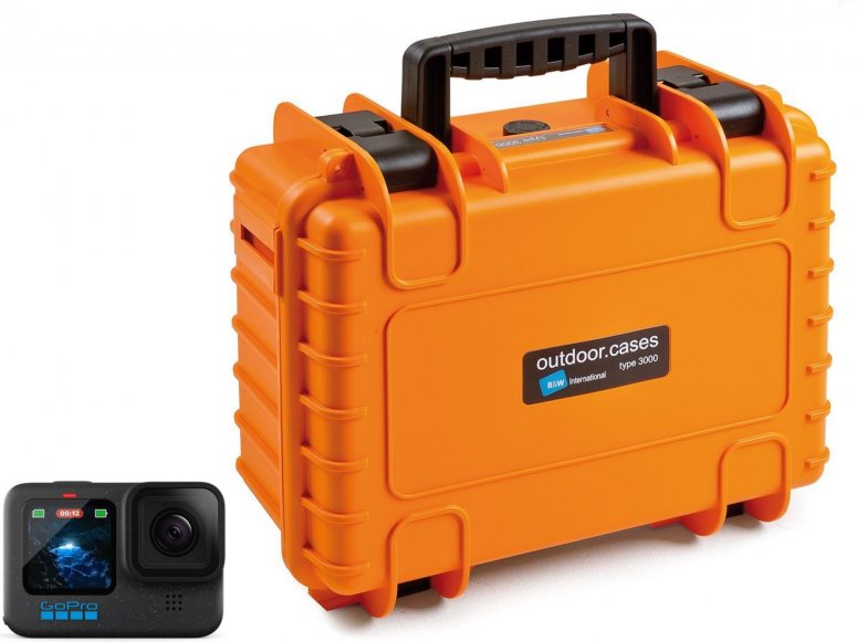 Technical Specs  GoPro HERO12 Black + B&W Case Type 3000 orange
