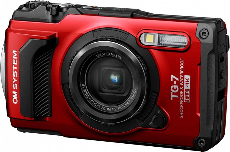 Olympus Tough TG-7 red + LG-1 LED attachment - Foto Erhardt