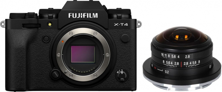 Fujifilm X-T4 schwarz + LAOWA 4mm f2,8