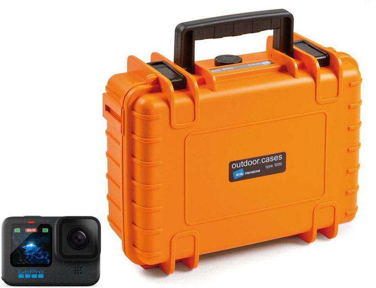 Zubehör  GoPro HERO12 Black + B&W Case Type 1000 orange